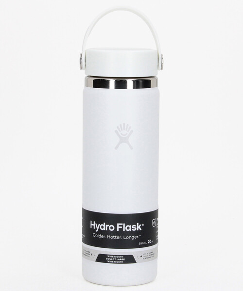 Hydro Flask 20oz 水筒 ホワイト ブラック HYDRO FLASK（ハイドロフラスク） 水筒 20OZ WIDE MOUTH : ZOZOTOWN