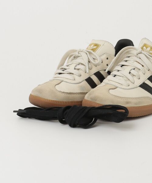 「adidas」 ローカットスニーカー 24.5糎 ベージュ レディース