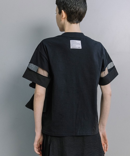 MARECHAL TERRE（マルシャルテル） tシャツ 半袖 ラッフルTシャツ