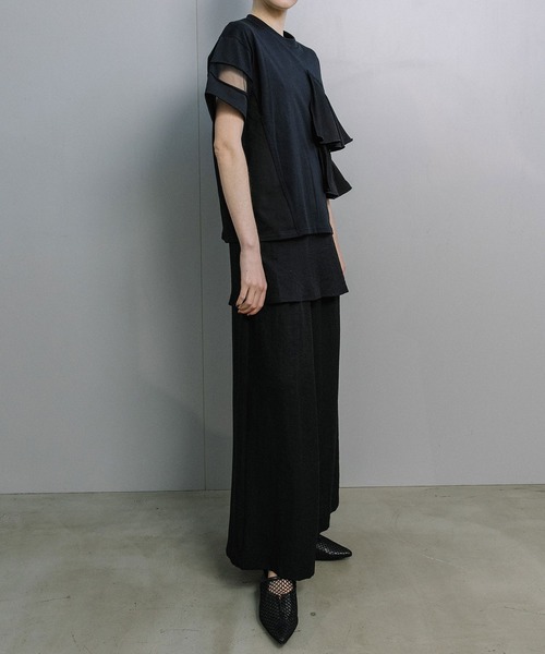 MARECHAL TERRE（マルシャルテル） tシャツ 半袖 ラッフルTシャツ