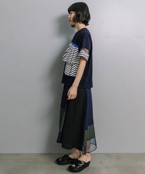 MARECHAL TERRE（マルシャルテル） tシャツ 半袖 ラッフルTシャツ