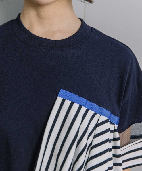MARECHAL TERRE（マルシャルテル） tシャツ 半袖 ラッフルTシャツ