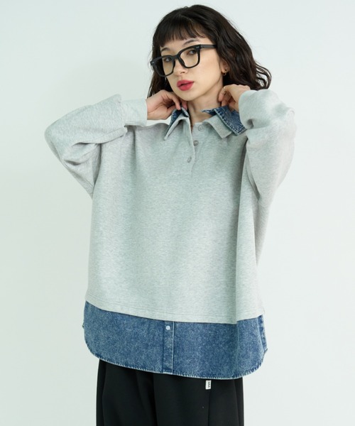 「A.D.C.L.」 長袖ネルシャツ M ブラック レディース_画像3