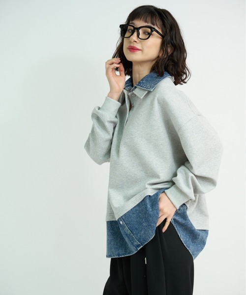 「A.D.C.L.」 長袖ネルシャツ M ブラック レディース_画像4