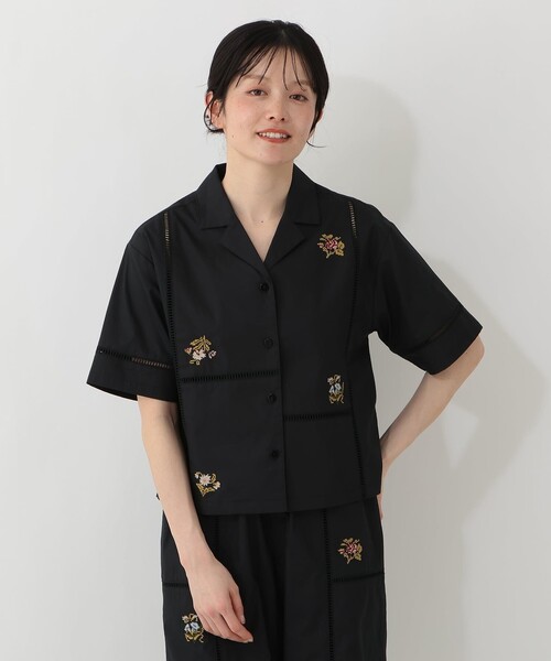 Afternoon Tea（アフタヌーンティー） ブラウス シャツ 刺繍パッチ