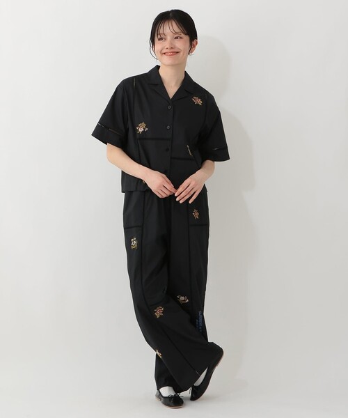 Afternoon Tea（アフタヌーンティー） ブラウス シャツ 刺繍パッチ