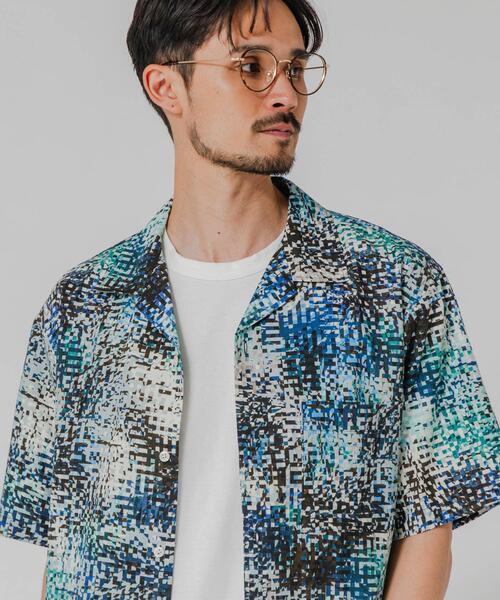 LONGCHAMP（ロンシャン） シャツ LONGCHAMP OPEN COLLAR SHIRTS メンズ