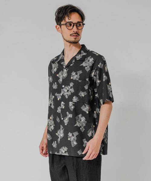 LONGCHAMP（ロンシャン） シャツ LONGCHAMP OPEN COLLAR SHIRTS メンズ