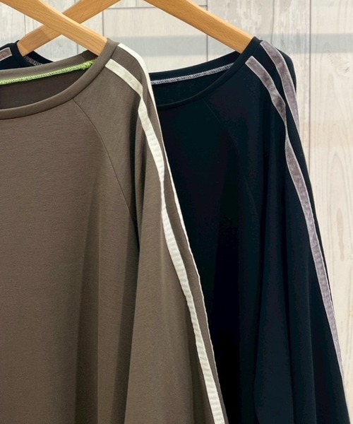 「Q」 長袖ワンピース MEDIUM ダークオリーブ レディース_画像5