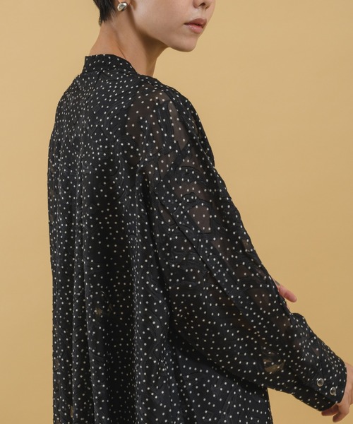 「KATHARINE ROSS」 「Bou Jeloud」長袖ワンピース MEDIUM ブラック レディース_画像2
