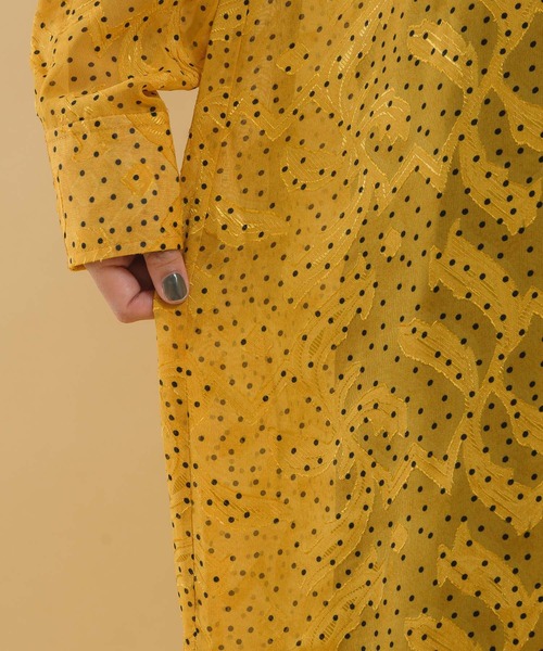 「KATHARINE ROSS」 「Bou Jeloud」長袖ワンピース MEDIUM ブラック レディース_画像8