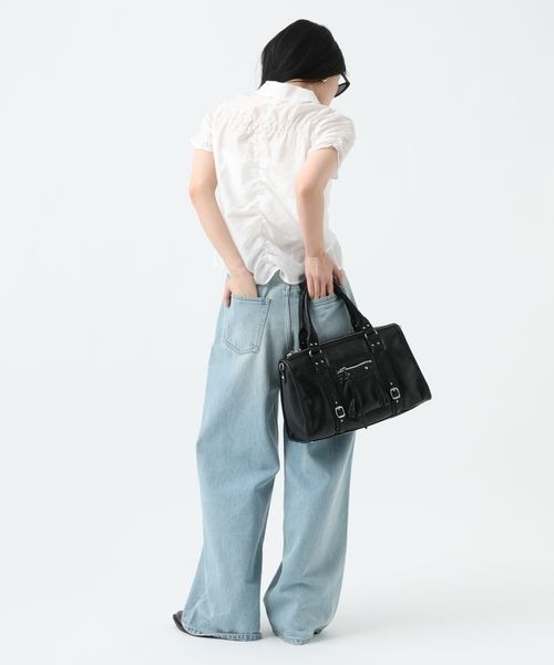 ブラウス シャツ シアージャガードシャーリングシャツSS/859249 レディースの画像