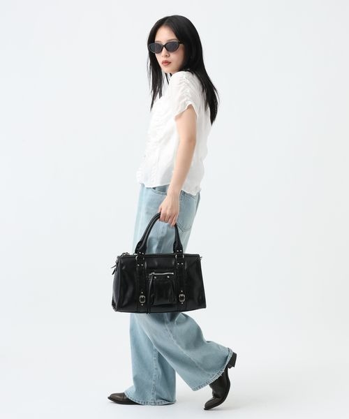 ブラウス シャツ シアージャガードシャーリングシャツSS/859249 レディースの画像