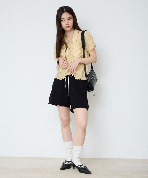ブラウス シャツ シアージャガードシャーリングシャツSS/859249 レディースの画像