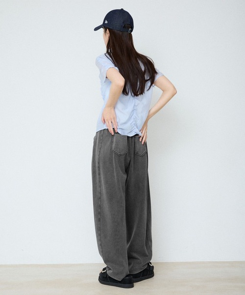 ブラウス シャツ シアージャガードシャーリングシャツSS/859249 レディースの画像