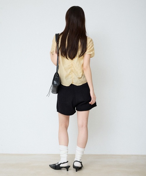 ブラウス シャツ シアージャガードシャーリングシャツSS/859249 レディースの画像