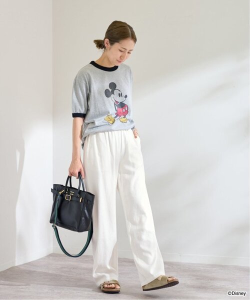 「FRAMeWORK」 イージーパンツ 40 ベージュ レディース_画像4