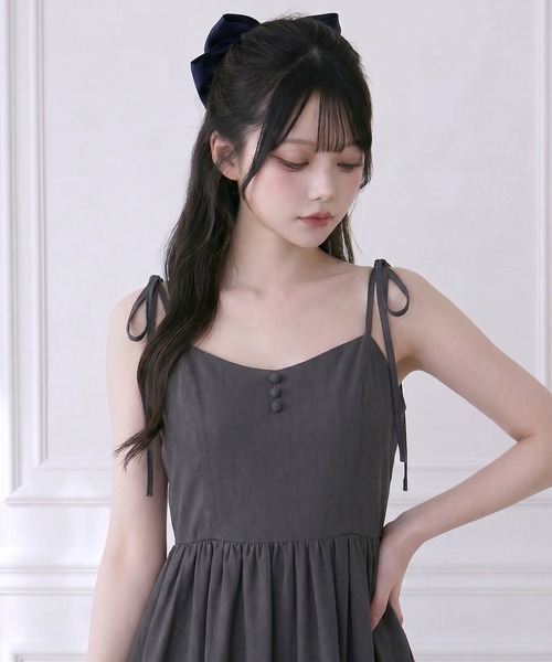 「DearMyLoveRose」 キャミソールワンピース - グレー レディース_画像7