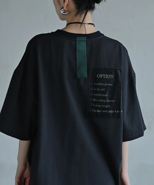 「funda mine」 半袖Tシャツ 02 ブラック レディース_画像2