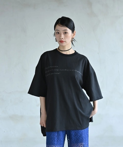 「funda mine」 半袖Tシャツ 02 ブラック レディース_画像9