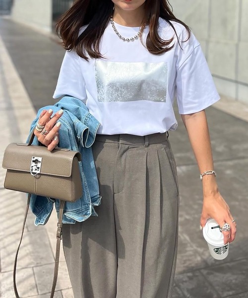 「Emma Taylor」 半袖Tシャツ FREE ホワイト系その他 レディース_画像3