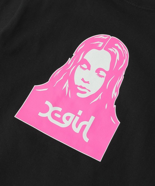 「X-girl」 半袖Tシャツ S オリーブ レディース_画像7
