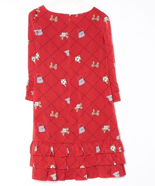 【美品】M’s Gracy エムズグレイシー　赤　ワンピース　38 M'S GRACY（エムズグレイシー） 長袖ワンピース 38 レッド レディース