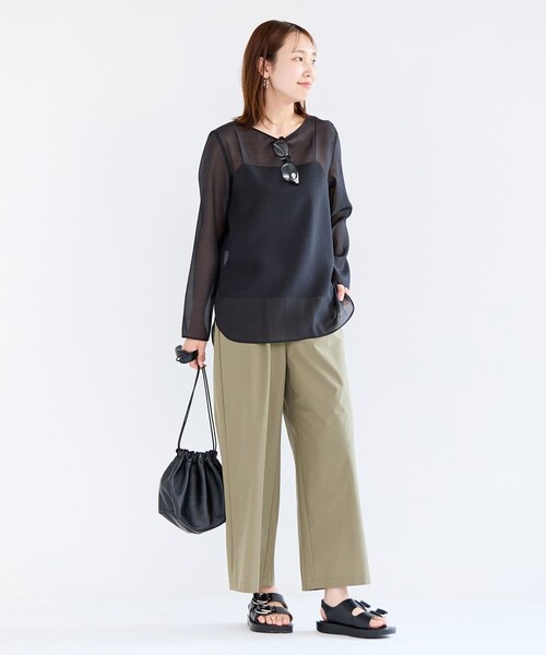 「UNFILO」 長袖ブラウス SMALL ブラック レディース_画像9