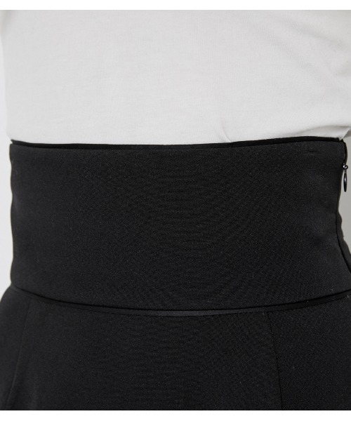 【未使用品】rienda タイトスカート　パイピング　ペンシルスカート　ブラック セール】パイピングペンシルスカート（スカート）｜rienda