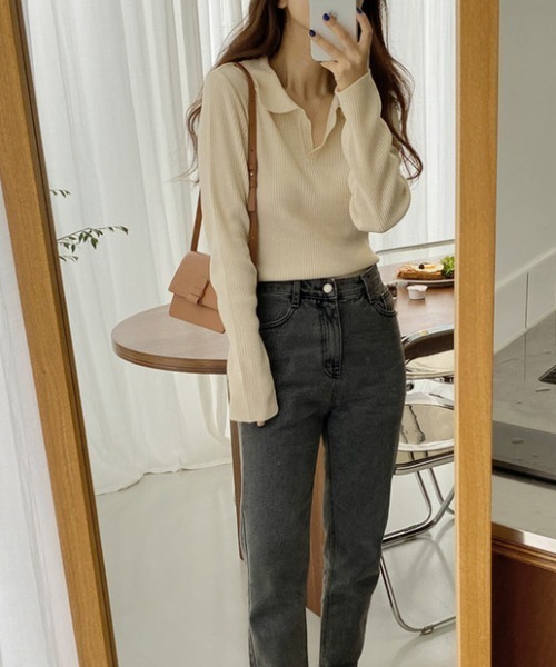ニット 襟付きVネックリブニット : ZOZOTOWN Yahoo!店 - 通販