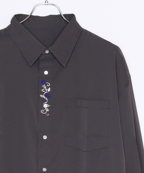 美品✨FUMIE TANAKA バラ刺繍 シャツ ブラック 日本製 サイズ2 TANAKA THE SHIRT BLACK/LINEN (EMBROIDERY) 通販ページ octavia