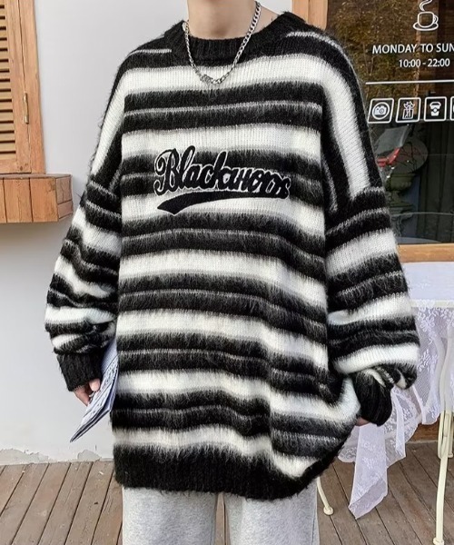Titleist ストライプセーター M 黒