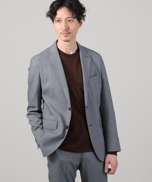 K　　テーラードジャケット　ジャージー　44 ストレッチ TAKEO KIKUCHI ジャケット テーラードジャケット 「ONOFF