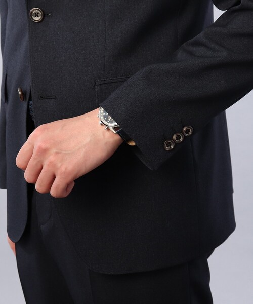 【TAKEO KIKUCHI】セットアップ メランジ シャークスキン ストレッチ ONOFF/セットアップ対応】メランジ シャークスキン ストレッチ
