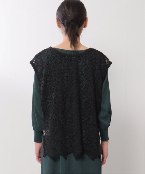 ベスト ジレ lace sleeveless long length tops レディース LBC ベスト ジレ レースベスト レディース : ZOZOTOWN Yahoo!店