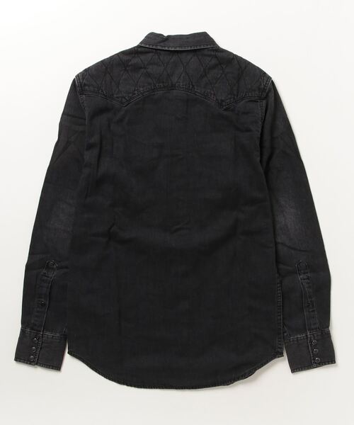 REPLAY（リプレイ） シャツ ブラックデニム ウエスタンシャツ メンズ