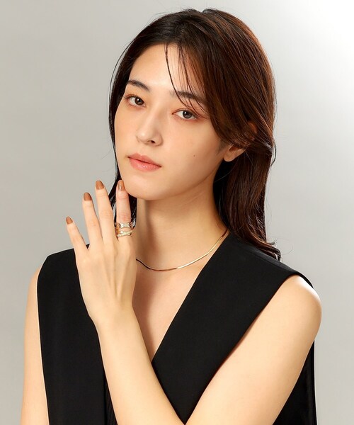 COCOSHNIK（ココシュニック） ネックレス K18フラットスネーク