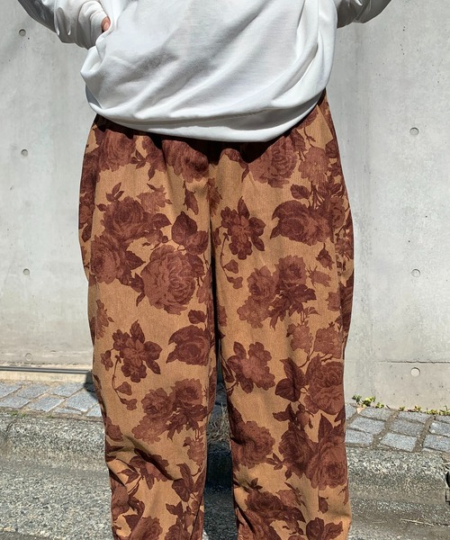 パンツ 「セットアップ対応」花柄パンツ レディース : ZOZOTOWN