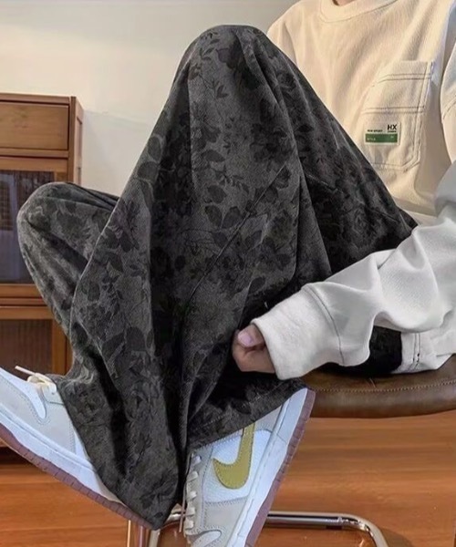 パンツ フラワー柄 ワイドパンツ レディース メンズ : ZOZOTOWN Yahoo