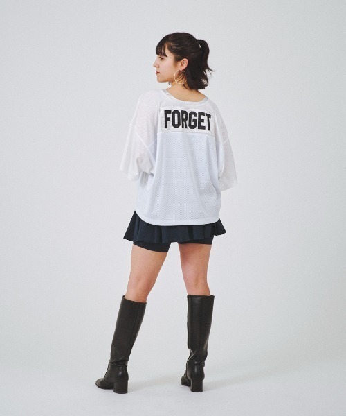 tシャツ メッシュ サッカージャージ FMN-24SS-CS-002 レディース forget-me-nots tシャツ メッシュ サッカージャージ FMN-24SS-CS