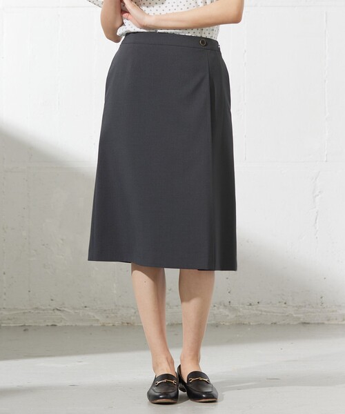 Deuxieme Classe smooth TOP ロングスカート　グレー Deuxieme Classe smooth TOP ロングスカート グレー