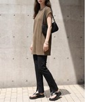 セットアップ 夏 ワッフルトップス+レギンスセ...の詳細画像5