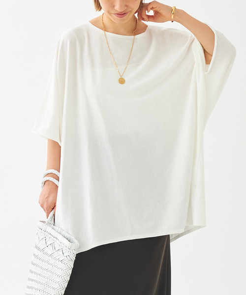 【新品】Plage プラージュ＃sweat drape Tシャツ WEB限定追加》Sweat drape Tシャツ（Tシャツ／カットソー