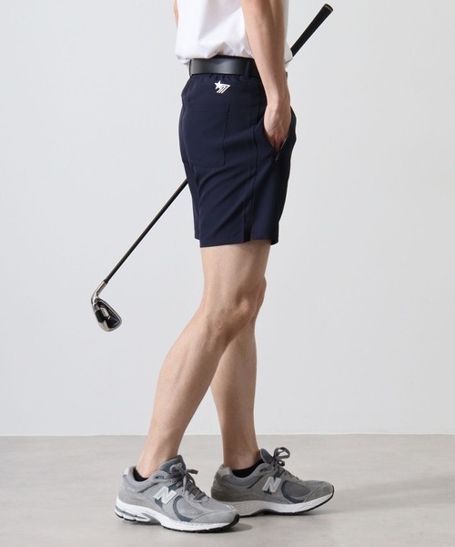   GOLF　接触冷感　ロゴ ショートパンツ STELLA77GOLF パンツ 接触冷感ゴルフショートパンツ メンズ