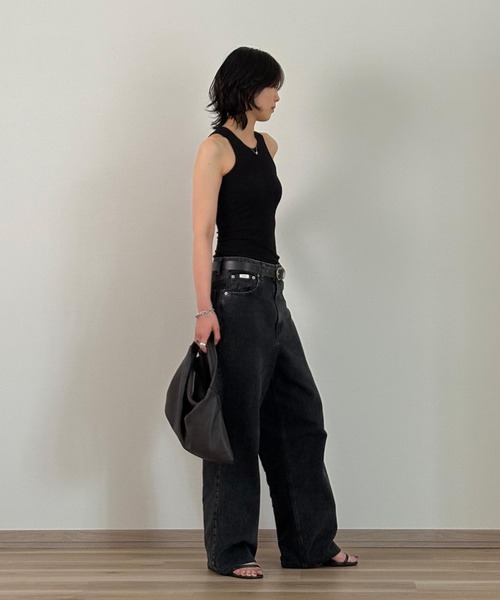 our wacol　カップ付アメスリタンクトップ OUR WACOAL タンクトップ ノースリーブ カップ付きアメスリ