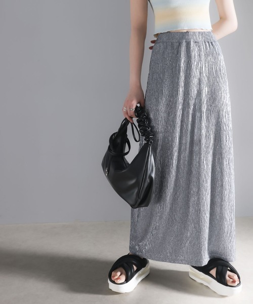 シザット アイラインロングスカート cizatto I Line Long Skirt（Gray）