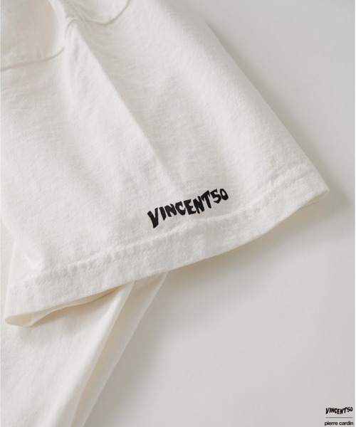 tシャツ VINCENT50 Pierre BACK LOGO TEE / バンソンサンカント ピエール バックロゴ ティー レディース メンズ Port tシャツ VINCENT50 Pierre BACK LOGO TEE / バンソンサン