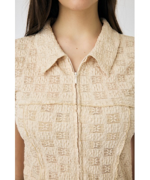 8YARDS レディースポロシャツ/Ｌsize 8YARDS / Women's Backslash MockNeck | White