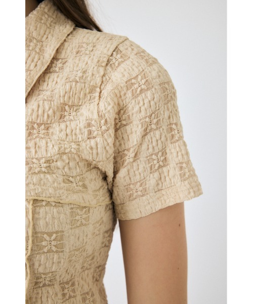 ポロシャツ ポロ LACY SWITCHING トップス レディース MOUSSY ポロシャツ ポロ LACY SWITCHING トップス レディース