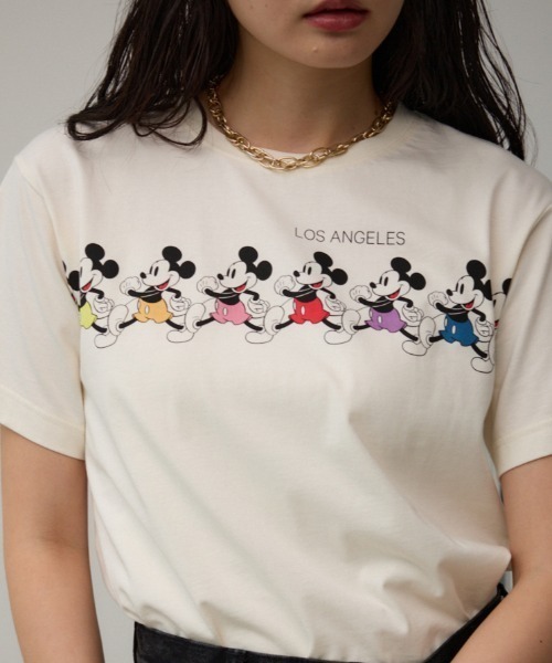 AZUL BY MOUSSY（アズールバイマウジー） tシャツ JM ミッキーTシャツ